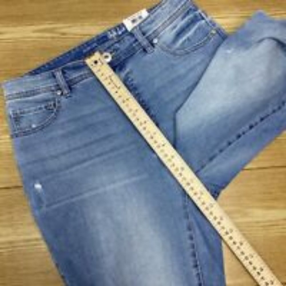 Style & Co Womens High Rise Jeans Slim Leg Distressed Denim Ankle Pants Size 6 - Picture 11 of 16